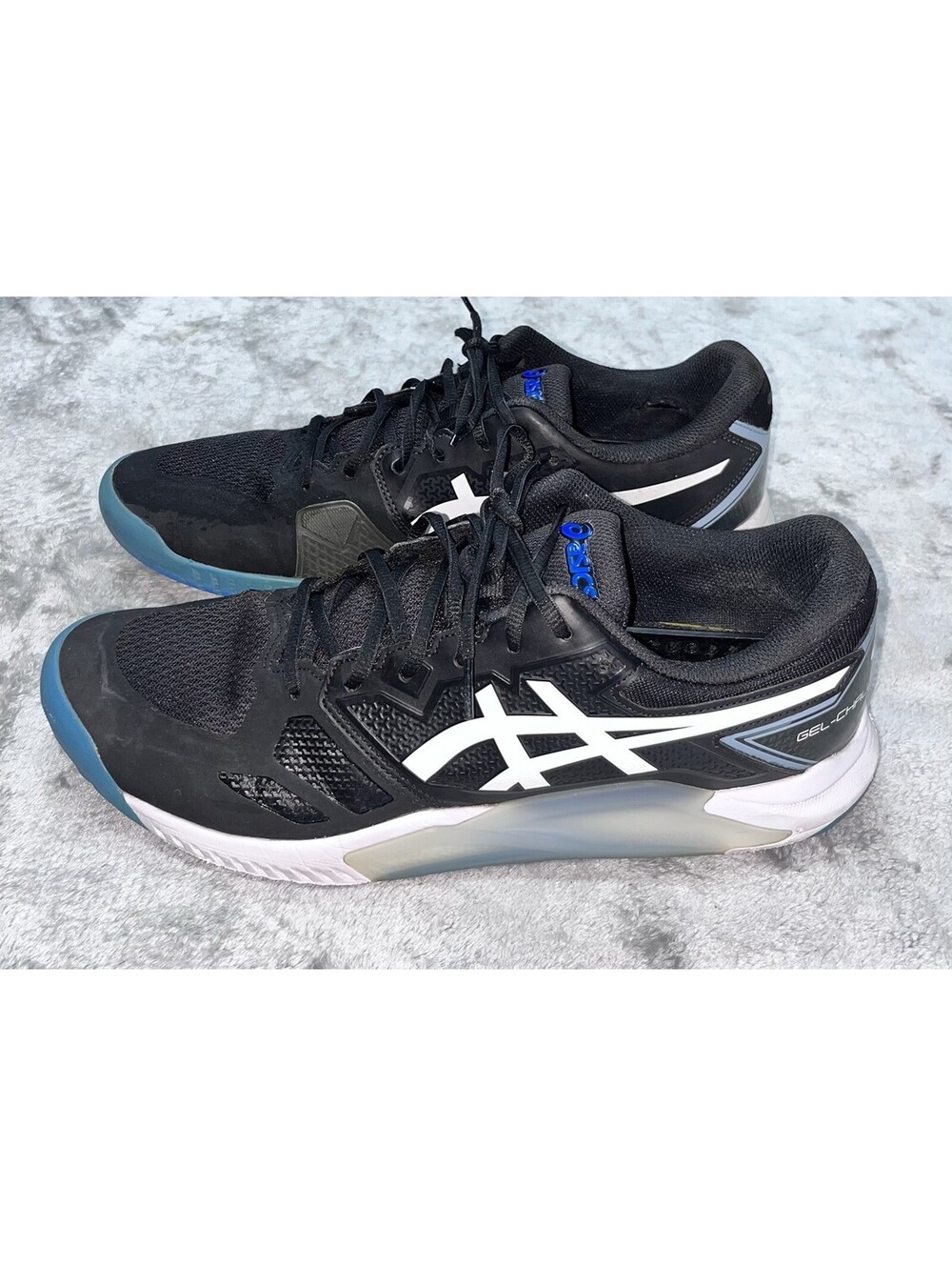 Asics Gel-Challenger 13 Tennis Shoes Men's 14 Black Blue Athletic Clay Court